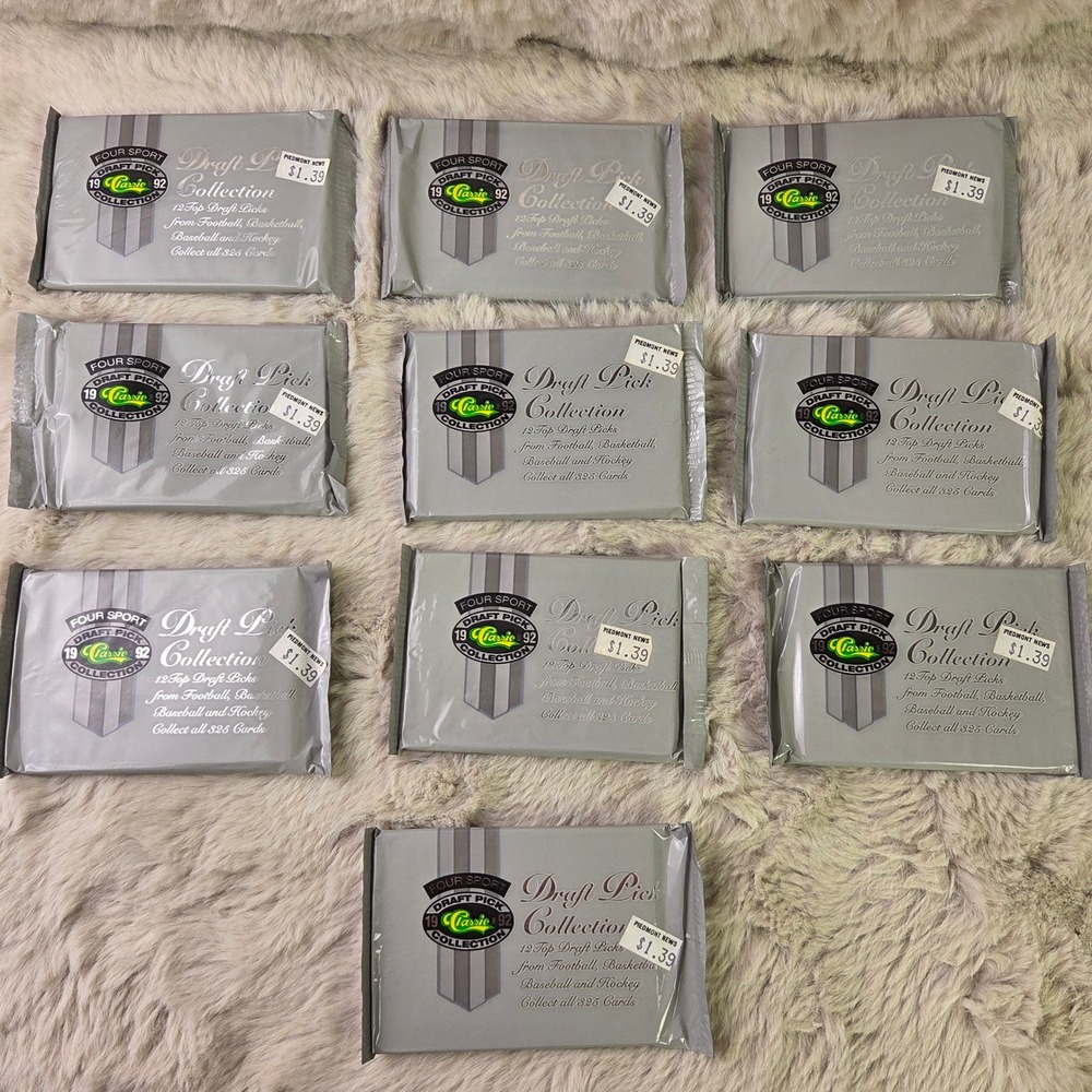 1992 Classic Four Sport Draft Pick Sealed Packs Lot of 10